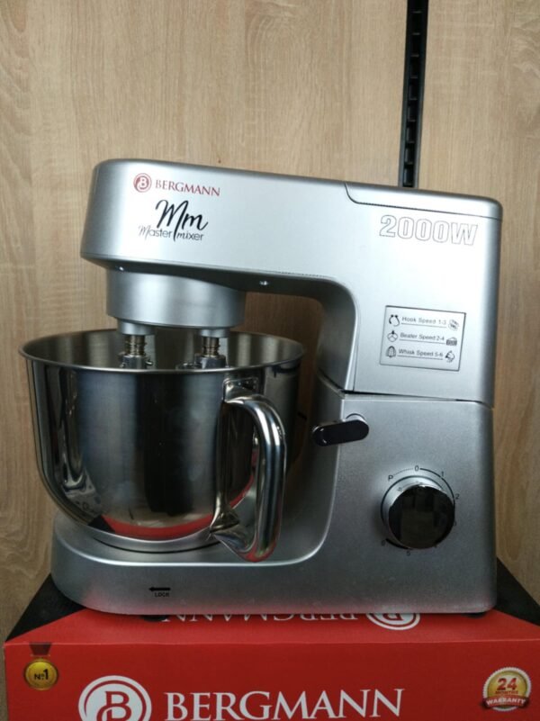 Robot Pétrin Double Crochet Bergmann  2000 W 6.2 L BSM-7005 – Image 2