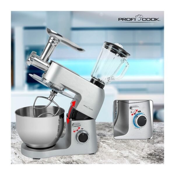 Pétrin Multifonctions 3en1 6,7L 1500W Carcasse en Metal Proficook PC-KM 1189 – Image 2