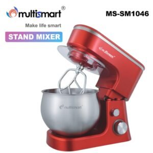 Pétrin 05 L – 1000W – 06 Vitesses Rouge Multismart MS-SM1046