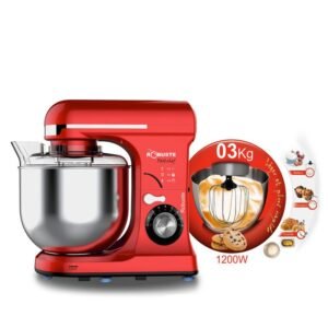 Pétrin 07L 03KG 1300W 08Vitesses Robuste Fast Chef Rouge