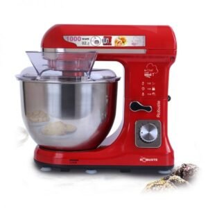 Robot Pétrin inox 5L 1000 W 06Vitesses Rouge Robuste PK2